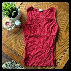 OLE OLE lace tank top